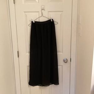 H&M sheer black maxi skirt